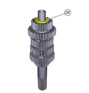 Gearbox assembly: gearbox shafts