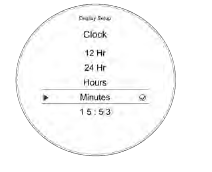 Display Setup - Clock