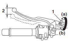Adjusting the clutch lever free play